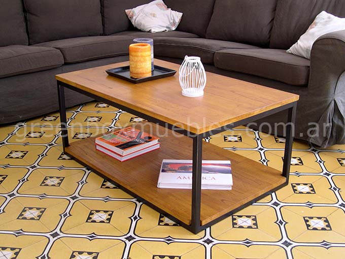 Mesa ratona estilo industrial